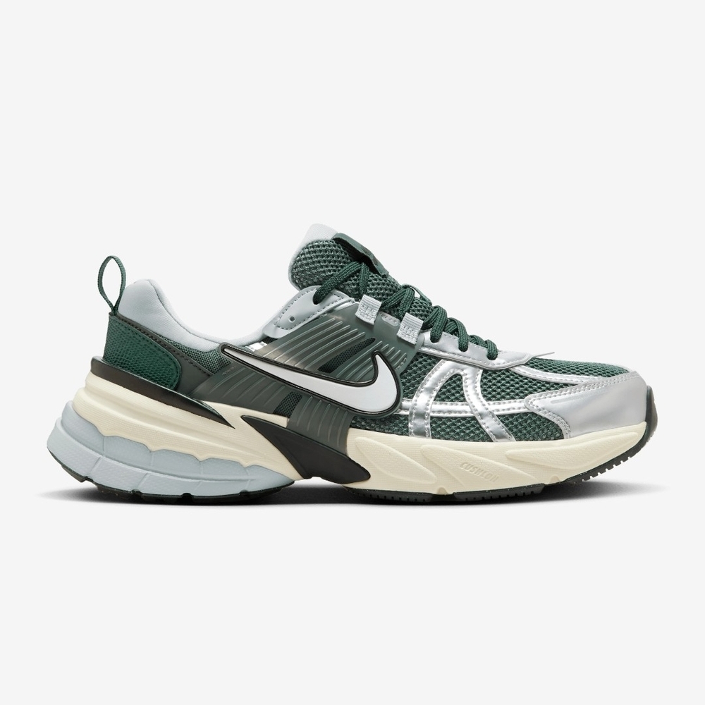 Nike Green and Silver Sneakers